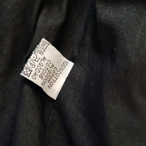 Long warm cotton coat used, size S, black