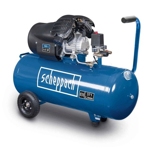 Scheppach HC120DC Double Cylinder Air Compressor 100L 10 bar 3.0 HP New