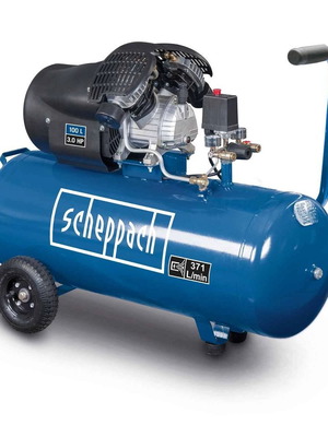 Scheppach HC120DC Double Cylinder Air Compressor 100L 10 bar 3.0 HP New