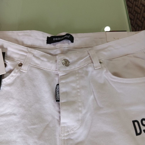 Dsquared2 White Denim Shorts W32 New