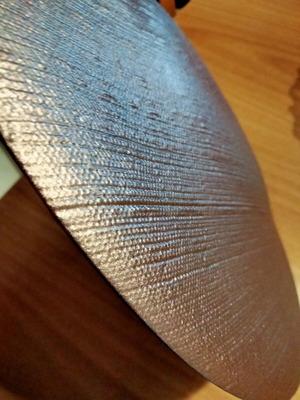 Serving Platter like new, embossed molded glass