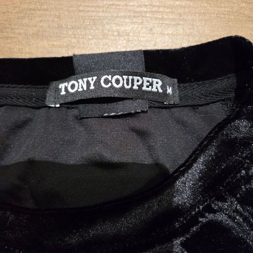 Tony Cooper men's velvet shirt Medium new, black