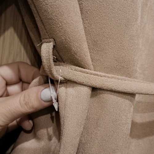 Marks and Spencer women's suede-like coat new, beige, size 4XL