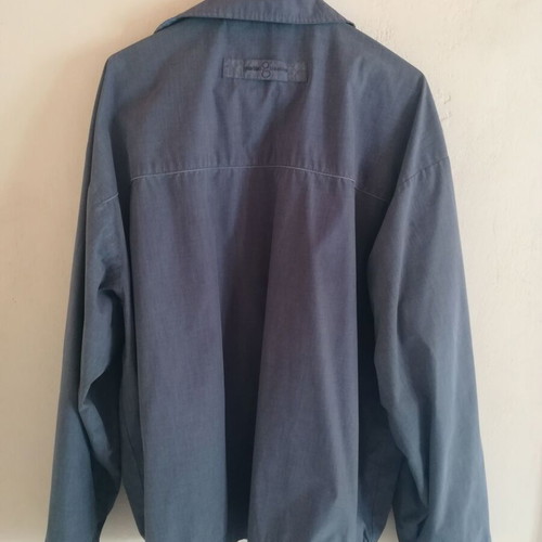 Gentini G Classics XL double-sided male seasonal jacket used, gray and blue
