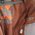 Leather jacket tabac Large like new, brown