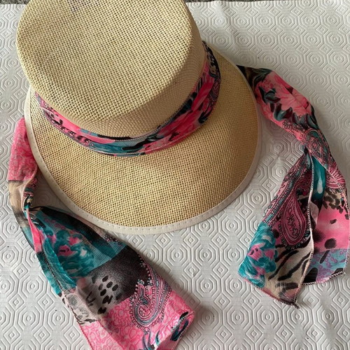 Stamion ladies paper hat with floral design size 56