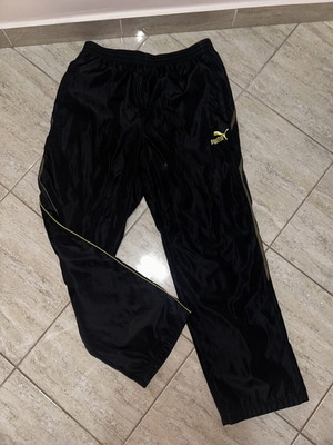 Puma Nylon Track Pants like new, size L, black