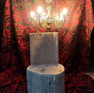 Καρέκλα από μασίφ ξύλο κυπαρισσιού bio - Χειροποίητη (Handmade chair from bio cypress tree)