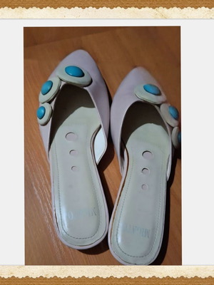 Mules kitten heels Migato σαν καινούργιο, νούμερο 36, ροζ και τιρκουάζ