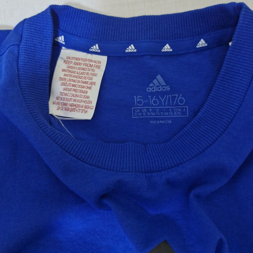 Adidas Teen T-Shirt Like New, Black and Blue, Size 176 cm