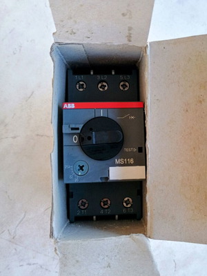 Abb Thermomagnetic Switch 20-25A MS116-25 new in box