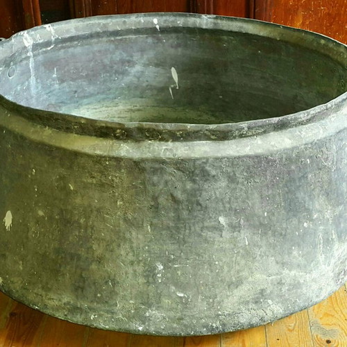 Vintage large collectible cauldron used