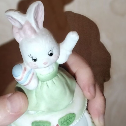 Porcelain Bunny Decorative Figurine New