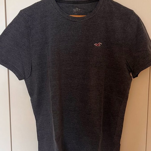 Hollister t-shirt used, size M, gray