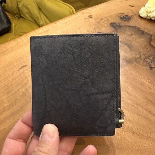 Leather Card and Bill Wallet pocket size 10cmx10cm, like new