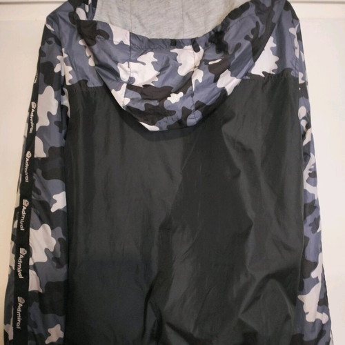 Admiral lightweight jacket with hood like new, gray