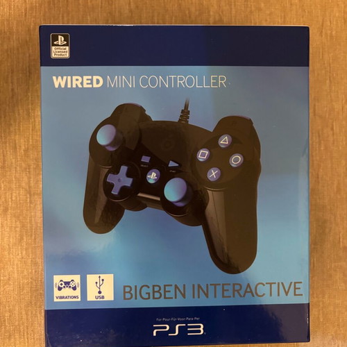 Wired Official Mini Controller PlayStation 3 sealed BigBen Interactive new