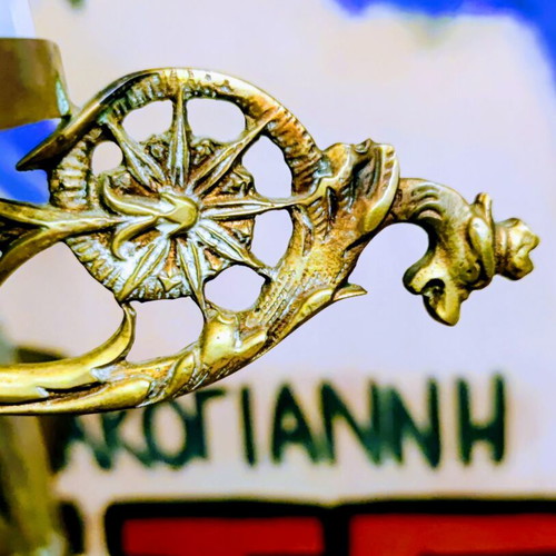 19th Century Table Lamp used, Iznik Ceramic and Bronze