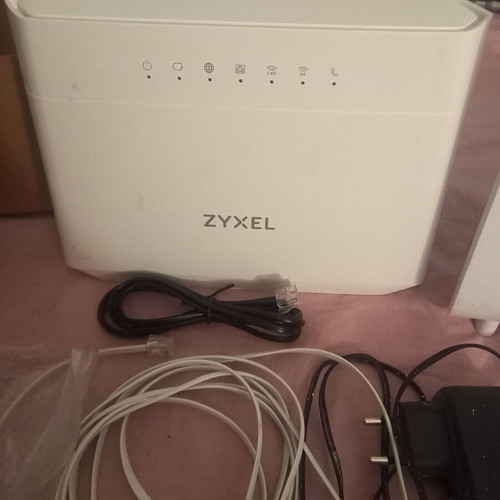 Zyxel and Nova routers with cables