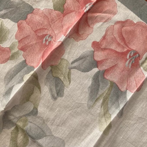 Cacharel Anais Anais Floral Bandana scarf used, multicolor cotton