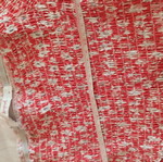 Supré Crop Floral Blouse new, cotton, elastic, white and red