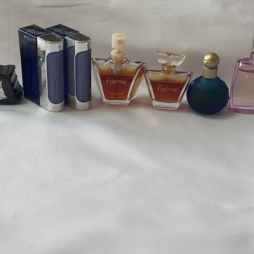 Perfume set miniatures used, Juicy Couture, Paco Rabanne, Lancôme