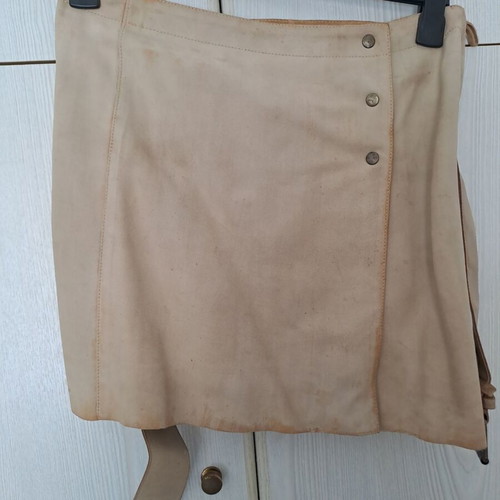 Miu Miu leather skirt beige size M like new