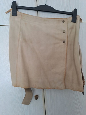 Miu Miu leather skirt beige size M like new