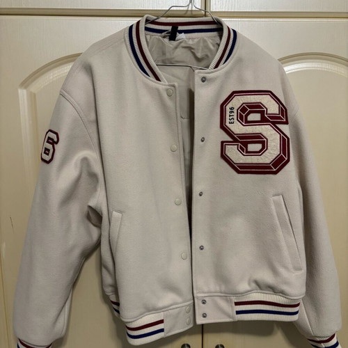 H&M bomber jacket beige like new