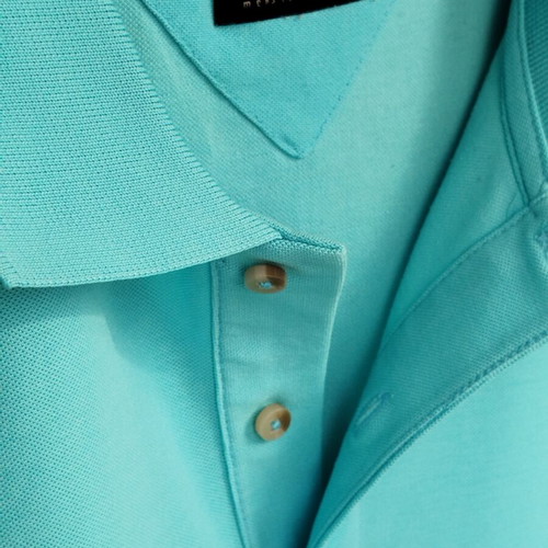 Clou men's polo shirt, turquoise, size XL