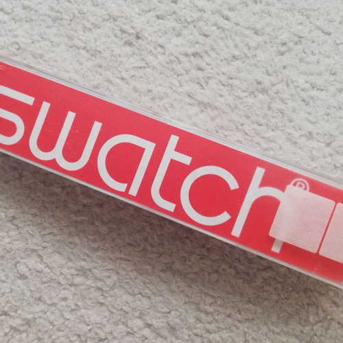 Swatch watch box used with documents