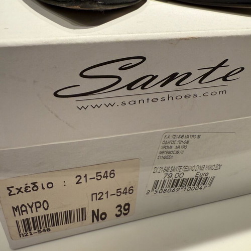Sante Black Pumps Size 39 Like New