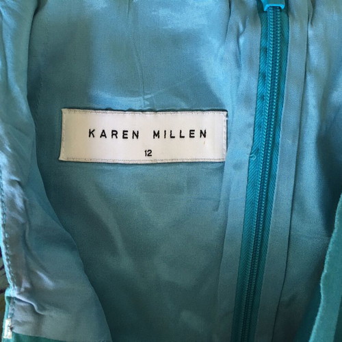 Karen Millen turquoise dress with floral pattern, like new, size S
