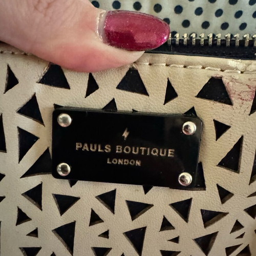 Pauls Boutique shoulder bag used, beige and blue