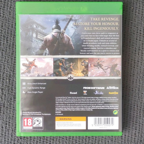 Sekiro Shadows Die Twice Xbox One used