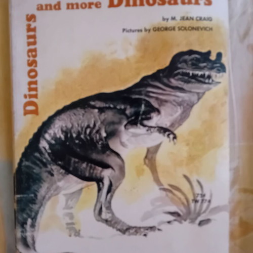 Dinosaurs and More Dinosaurs vintage children's book used, English