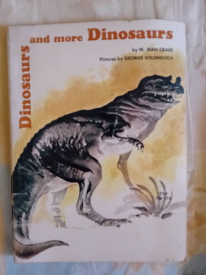 Dinosaurs and More Dinosaurs vintage children's book used, English