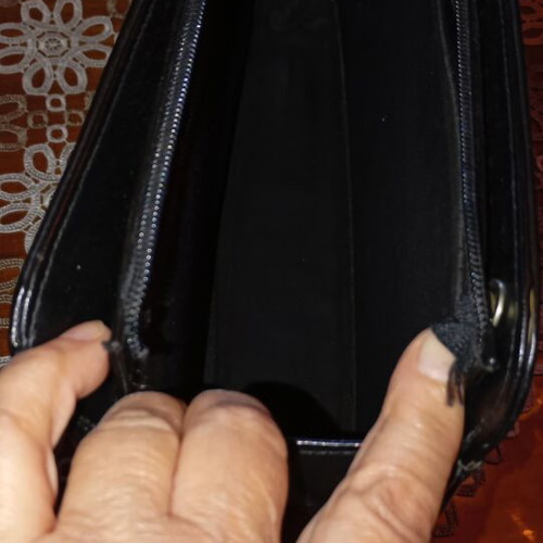 Leather briefcase new, black