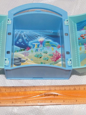 Ντουλαπάκι ενυδρείο Playmobil μεταχειρισμένο με εξάρτημα για σετ γοργόνες