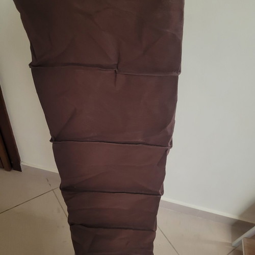 Brown hanging storage organizer with 5 shelves 28x28x90cm