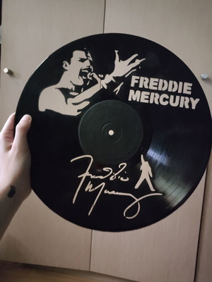 Freddy Mercury Wall Decor Handmade Like New