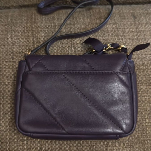 Juicy Couture shoulder bag new, purple and gold leather