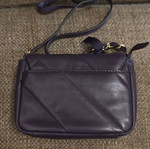 Juicy Couture shoulder bag new, purple and gold leather