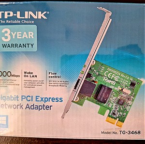 TP-LINK Κάρτα Δικτύου Ethernet Card V2 PCI Express 3 10/100/1000 Mbps (TG-3468)