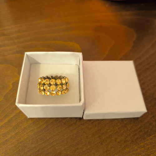 Azade ring pink gold color new