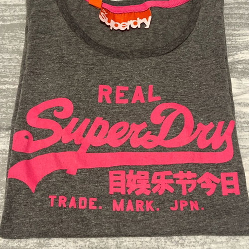 Superdry woman t shirt XS like new, grey