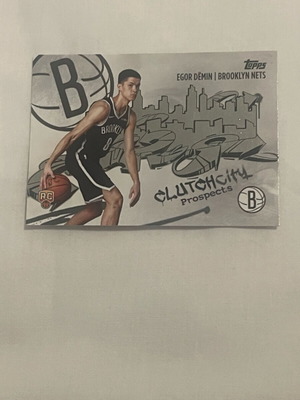 Egor Demin Clutch City Topps card like new