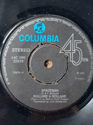 Bolland & Bolland Spaceman / Young Girl 7" single μεταχειρισμένο, pop