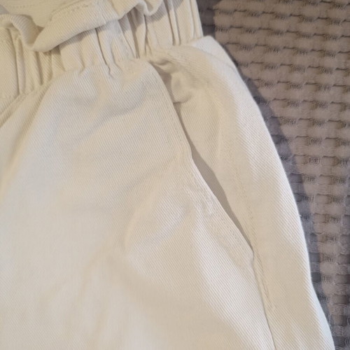 Shein white denim shorts, small size