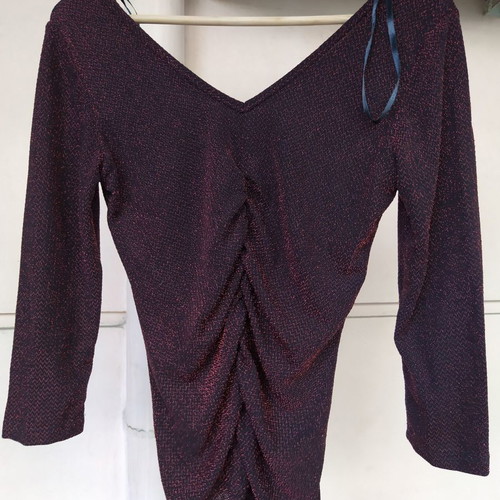 Enzzo blouse size M with 3/4 sleeve new, red
